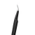 Import Stock Beauty Makeup Tools Black Stainless Steel Slant Eyebrow Tweezer from China