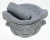 Import Stone Mortar and Pestle Natural Handmade Latin Indian Traditional Spice Grinder Molcajete Ethnic Art and Crafts of Ecuador from Ecuador