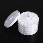 Storage box set of 6 Compartments Nail Art Decoration Gem Rhinestone Empty Wheel Plastic Jewelry Container