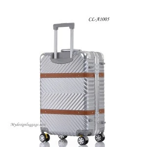 suitcase bag Aluminum frame Trolley luggage ABS with PolyCarbonate CL-A1005