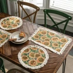 Summer Annes American Countryside Style Jacquard Table Runner Luxury Table Runner