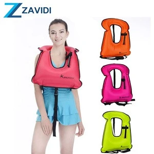 Summer hot sell popular adult inflatable safety swimming life jacket