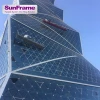 Sun Frame Prism Tower Project case Glass Curtain Wall facade installation design facade engineering glass curtain wall