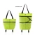 Import Supermarket family mini pull cart shopping bag folding grocery cart from China