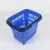 Import Supermarket plastic rolling shopping trolley basket with handle with 2 wheels wholesale from China