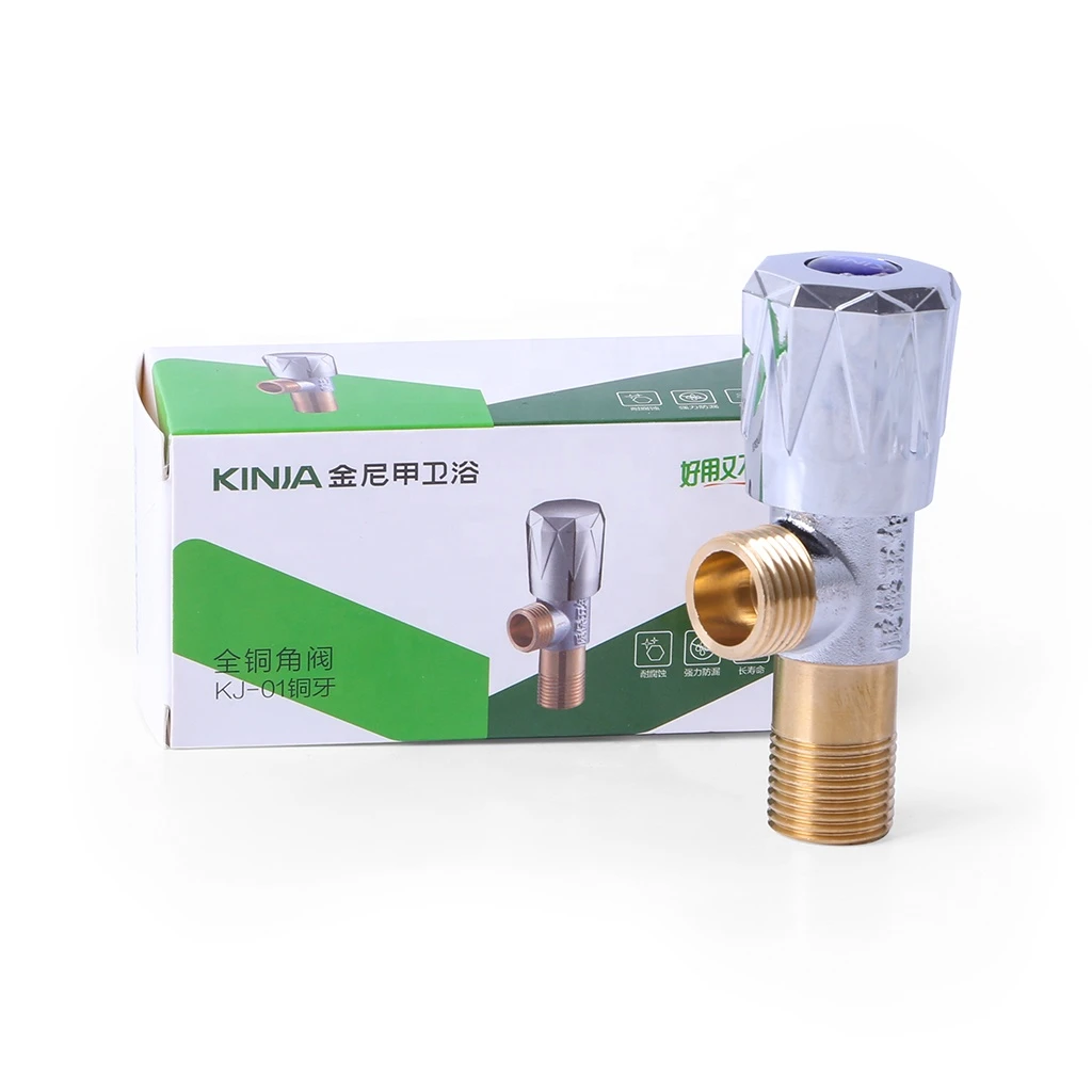 Supplier price Copper Toliet Connector 90 degree water multi function stainless steel toilet angle valve Hot sale products