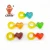 Import Sweets candy and Jelly Ring Gummy Candy With Sour Powder halal candy from China