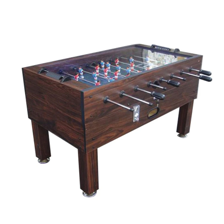 SZX 55&#39;&#39; Classic glass cover coin operated soccer table game for sale china