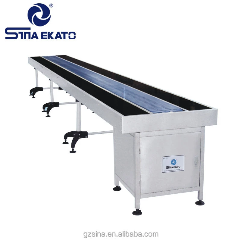 Table Top Convey Belt/Rubber Conveyor Belt/Types Of Tempered Glass Chain Belt Convey Systems