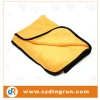 Terry drying microfiber car towel wholesale with round corner