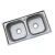 Import The new commercial kitchen sink nano stainless steel welded double basin from China