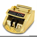 The new multi-currency euro banknote gold plated money detector bill counter money counter