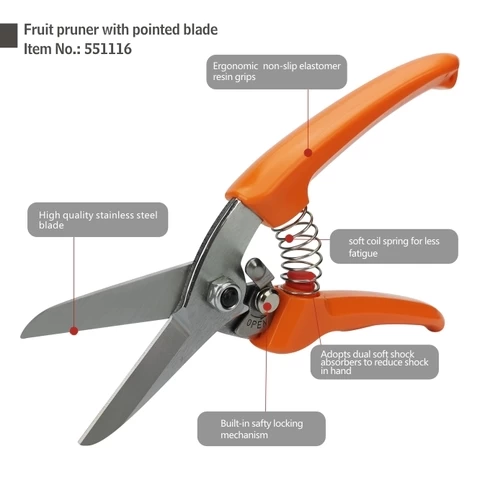 Top Quality Bypass Flower Scissors Pruner Tools Pruning shears Garden Shears Garden Stainless Steel Pruning Shears