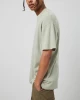 Top quality oversize organic cotton t-shirt drop shoulder plain green t shirts mens