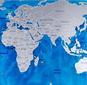 Travel world USA poster scratch off map