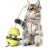 Import tumbler leaking food ball funny cat stick self hi artifact cat turntable pet toy automatic smart pet feeder from China