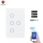 TUYA Smart Home Fan Speed Control WiFi Smart Fan Light Switch with fan speed and light