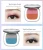 Import Two-color platter fashion eyeshadow palette glitter makeup korea makeup sparkling eye shadow from China