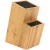 Import Two tier slot-less universal bamboo knife block holder with removable bristles from China