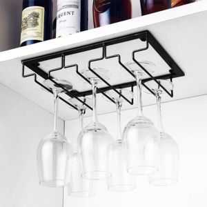 Under cabinet hot sale high quality wine glass holder drying rack