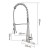 Unique Best CommercialApproved Water Filter Spring Pull Down Stainless steel Kitchen Faucet