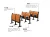 Import university classroom student desk and chair set MT083 from China