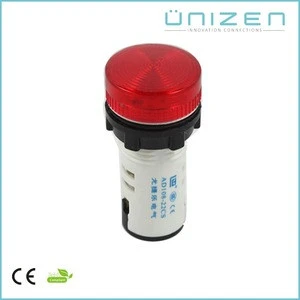 UNIZEN Shanghai DC12V Plastic Signal Indicator Pilot Lamp 22mm/ LED Indicator Lights 22mm Panel Mount CE RoHS
