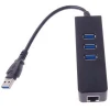 USB To Lan Port Adapter 3 ports Hub 10/100/000 USB to Ethernet Adapter For Laptop Or Desktop
