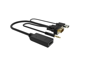 VGA to HDMI male to female Adapter Converter Cable with 3.5mm Audio and USB 5V power supply 1080P Converter