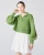 Import VSCOO loose 2024 women spring sweater lantern long-sleeved knit sweater solid color womens tops pullover knitwear from China
