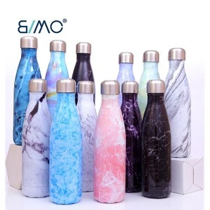 Water Bottle Vacuum Cola Shape Leak-Proof Double Walled Insulated 304 Thermos Unique Stainless Steel Flasks