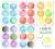 Import Watercolor Rainbow Polka Dot Decals Sticker - Reusable Decal  Nursery Decor, Kids Room Decal, Rainbow Decor from China