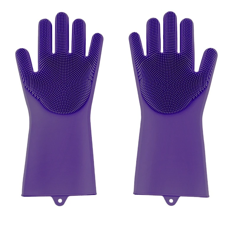 Waterproof hand protective dishwashing laundry long sleeve household kitchen rubber gloves