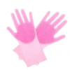 Waterproof heat resistant  oven function use silicon cleaning kitchen gloves with free sample