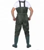 Waterproof PVC Nylon Chest Fly Fishing Waders with Boot Foot