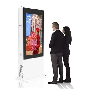 Waterproof tactile exterieur outdoor lcd display advertising screen android digital signage totem kiosk
