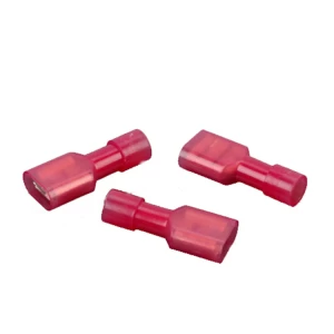 Wenzhou 100pcs Red 22-16 Gauge Nylon Fully Insulated Female Quick Disconnect Wire Spade Crimp Terminal