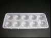 white divided disposable plastic food tray for meatball