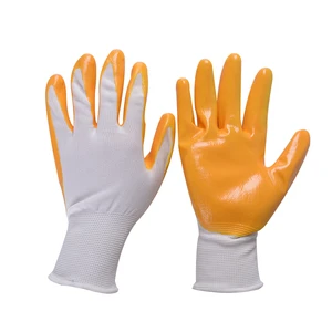 White Grey Black Nylon Knitted Polyurethane Palm Fit PU Coated Safety Gloves Work Glove
