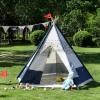 white indoor play indian tent for kid