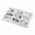 Import White Leather Jewelry Box for Women with Lock and Mirror Decorative Lockable Travel Jewelry Organizer from China