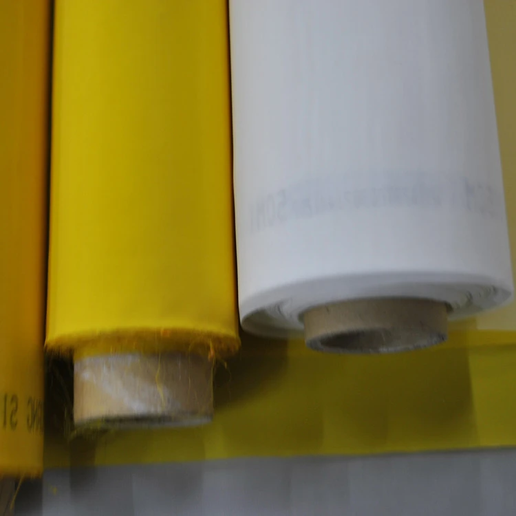 white yellow 80 100 110 120 135 150 160 180 195 200 250 300 mesh nylon polyester silk screen printing mesh for screen printing