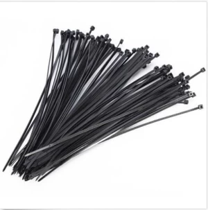 wholesale 4.8*300mm Self-locking Nylon cable ties Nylon 66 cable ties zip Cord Strap 94V-2 Black