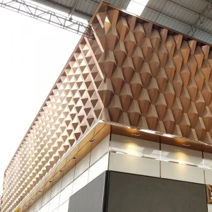 Wholesale Aluminum 3D Facade Cladding Decor Panel Design Project