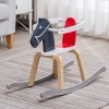 Wholesale animal toy and solid wood trojan rocking chair in children room hobbyhorse