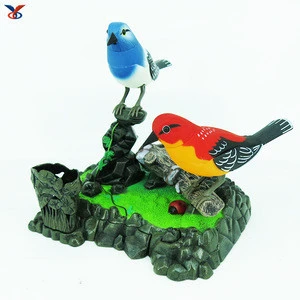 Wholesale animal toys plastic singing bird toy talking bird toy