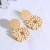 Import Wholesale Bohemia Geometric Weave Earrings Vintage Style Wooden Earrings from China