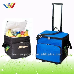 Wholesale cheap polyester insulated trolley cooler bag