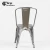 Import Wholesale china stackable vintage industrial nickel iron metal cafe restaurant chair from China