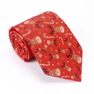 wholesale christmas tie for women and men gift polyester  tie